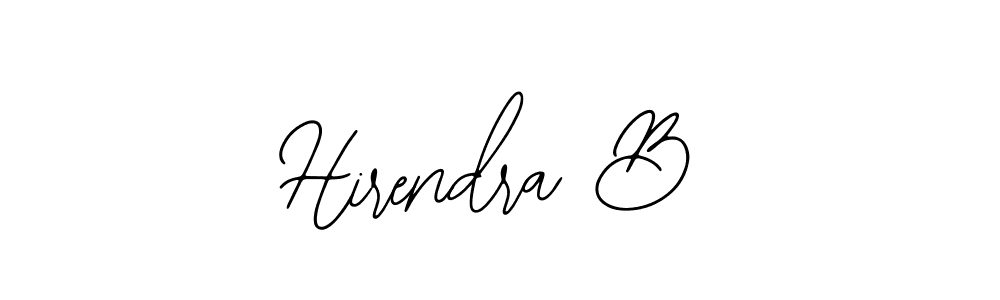 Use a signature maker to create a handwritten signature online. With this signature software, you can design (Bearetta-2O07w) your own signature for name Hirendra B. Hirendra B signature style 12 images and pictures png