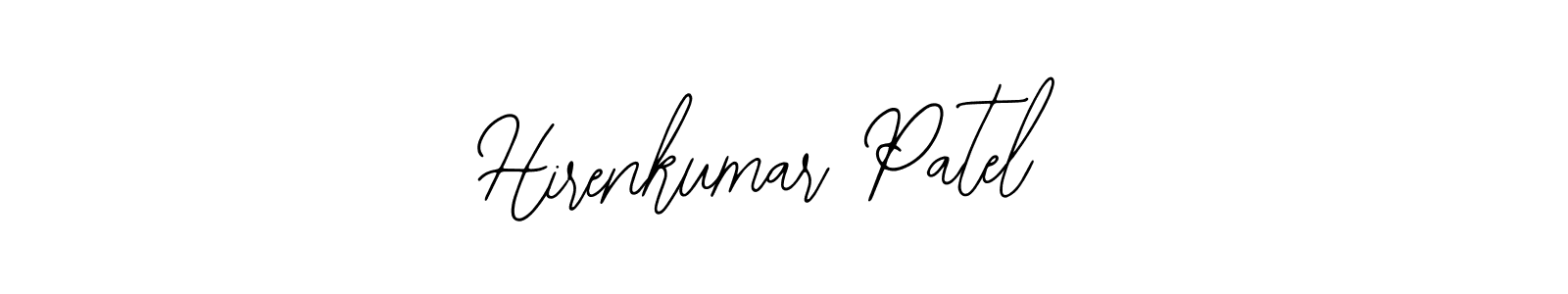 How to Draw Hirenkumar Patel signature style? Bearetta-2O07w is a latest design signature styles for name Hirenkumar Patel. Hirenkumar Patel signature style 12 images and pictures png