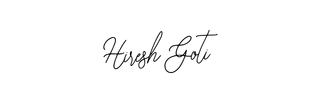 Make a short Hiresh Goti signature style. Manage your documents anywhere anytime using Bearetta-2O07w. Create and add eSignatures, submit forms, share and send files easily. Hiresh Goti signature style 12 images and pictures png