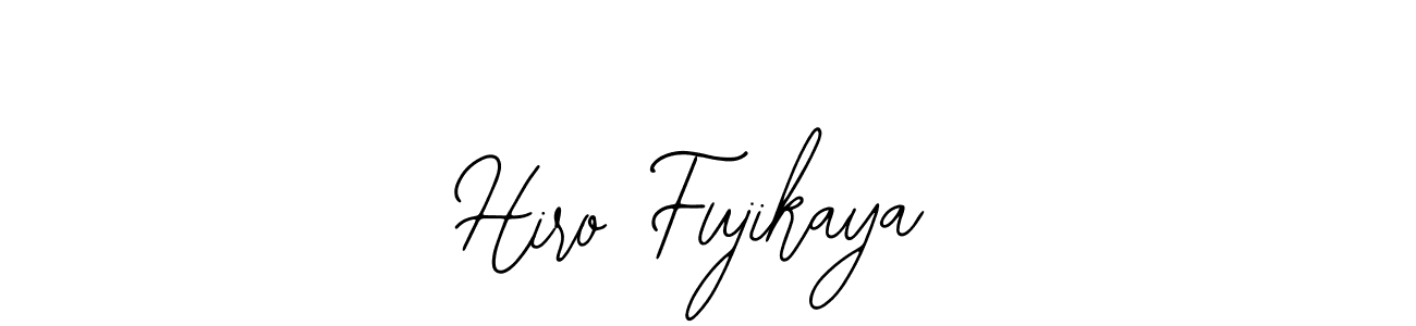 Use a signature maker to create a handwritten signature online. With this signature software, you can design (Bearetta-2O07w) your own signature for name Hiro Fujikaya. Hiro Fujikaya signature style 12 images and pictures png