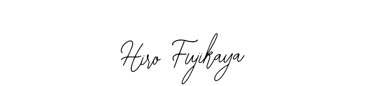 Use a signature maker to create a handwritten signature online. With this signature software, you can design (Bearetta-2O07w) your own signature for name Hiro Fujikaya. Hiro Fujikaya signature style 12 images and pictures png