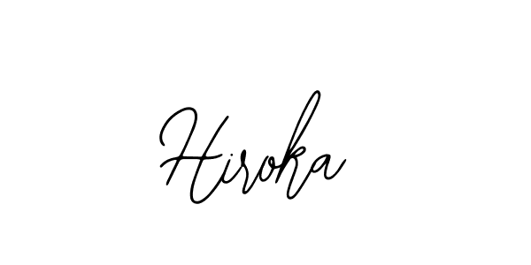 Create a beautiful signature design for name Hiroka. With this signature (Bearetta-2O07w) fonts, you can make a handwritten signature for free. Hiroka signature style 12 images and pictures png