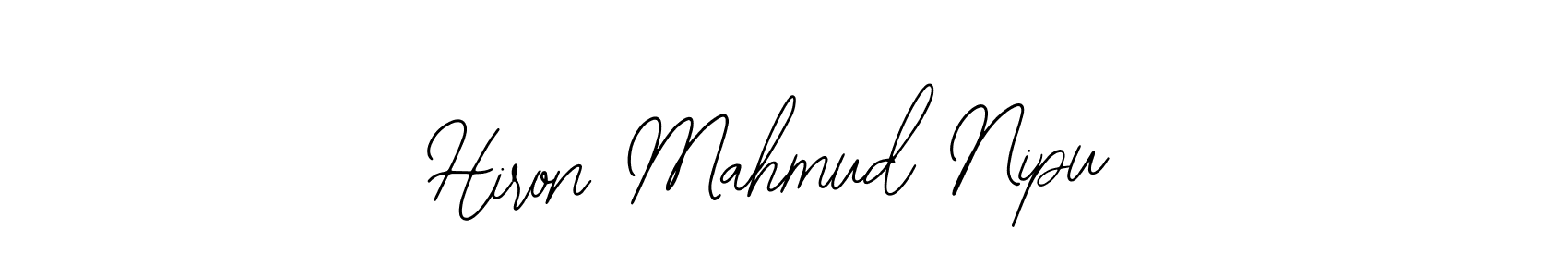 How to make Hiron Mahmud Nipu signature? Bearetta-2O07w is a professional autograph style. Create handwritten signature for Hiron Mahmud Nipu name. Hiron Mahmud Nipu signature style 12 images and pictures png