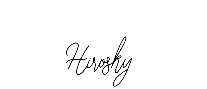 Hirosky stylish signature style. Best Handwritten Sign (Bearetta-2O07w) for my name. Handwritten Signature Collection Ideas for my name Hirosky. Hirosky signature style 12 images and pictures png