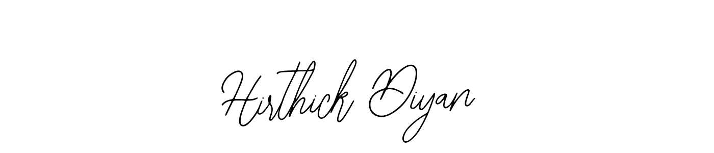 if you are searching for the best signature style for your name Hirthick Diyan. so please give up your signature search. here we have designed multiple signature styles  using Bearetta-2O07w. Hirthick Diyan signature style 12 images and pictures png