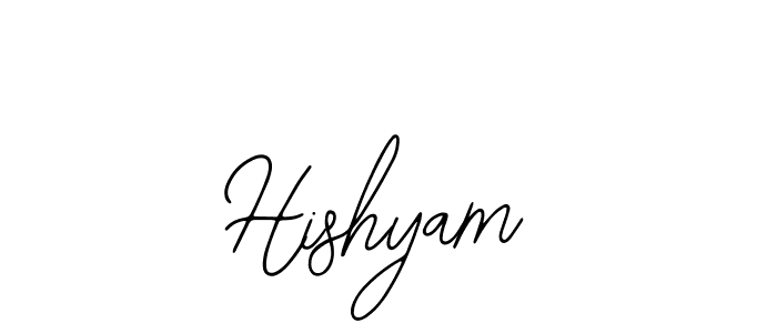 Use a signature maker to create a handwritten signature online. With this signature software, you can design (Bearetta-2O07w) your own signature for name Hishyam. Hishyam signature style 12 images and pictures png