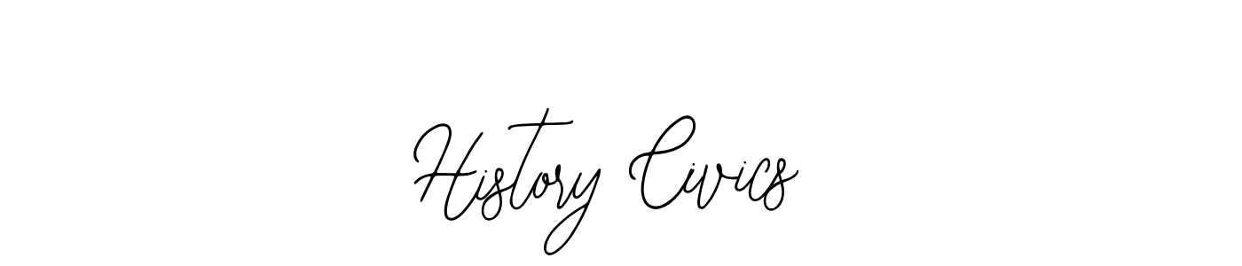 Use a signature maker to create a handwritten signature online. With this signature software, you can design (Bearetta-2O07w) your own signature for name History Civics. History Civics signature style 12 images and pictures png