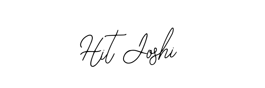 Use a signature maker to create a handwritten signature online. With this signature software, you can design (Bearetta-2O07w) your own signature for name Hit Joshi. Hit Joshi signature style 12 images and pictures png