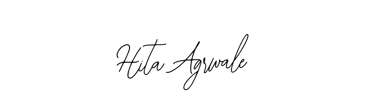 The best way (Bearetta-2O07w) to make a short signature is to pick only two or three words in your name. The name Hita Agrwale include a total of six letters. For converting this name. Hita Agrwale signature style 12 images and pictures png