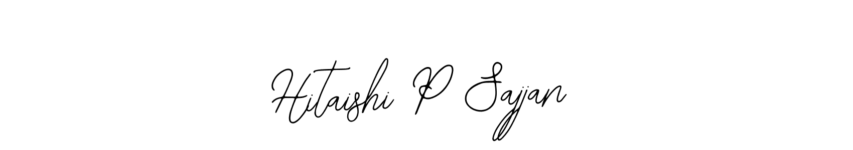 Design your own signature with our free online signature maker. With this signature software, you can create a handwritten (Bearetta-2O07w) signature for name Hitaishi P Sajjan. Hitaishi P Sajjan signature style 12 images and pictures png