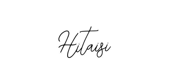 Design your own signature with our free online signature maker. With this signature software, you can create a handwritten (Bearetta-2O07w) signature for name Hitaisi. Hitaisi signature style 12 images and pictures png