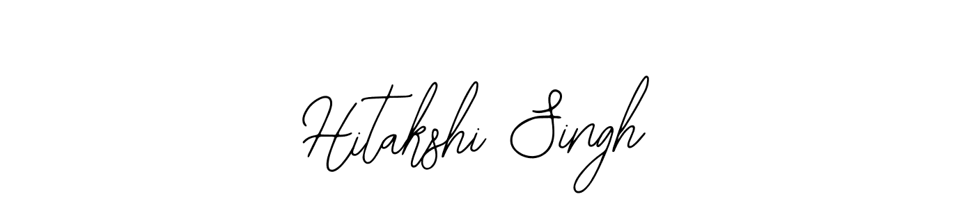 Use a signature maker to create a handwritten signature online. With this signature software, you can design (Bearetta-2O07w) your own signature for name Hitakshi Singh. Hitakshi Singh signature style 12 images and pictures png