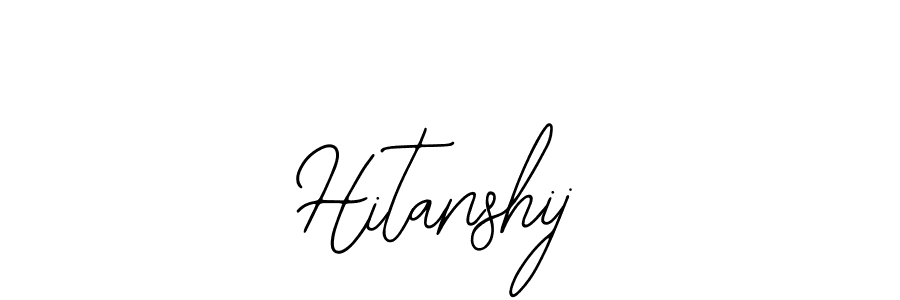 The best way (Bearetta-2O07w) to make a short signature is to pick only two or three words in your name. The name Hitanshij include a total of six letters. For converting this name. Hitanshij signature style 12 images and pictures png