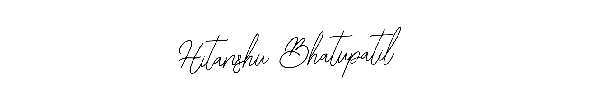How to make Hitanshu Bhatupatil name signature. Use Bearetta-2O07w style for creating short signs online. This is the latest handwritten sign. Hitanshu Bhatupatil signature style 12 images and pictures png