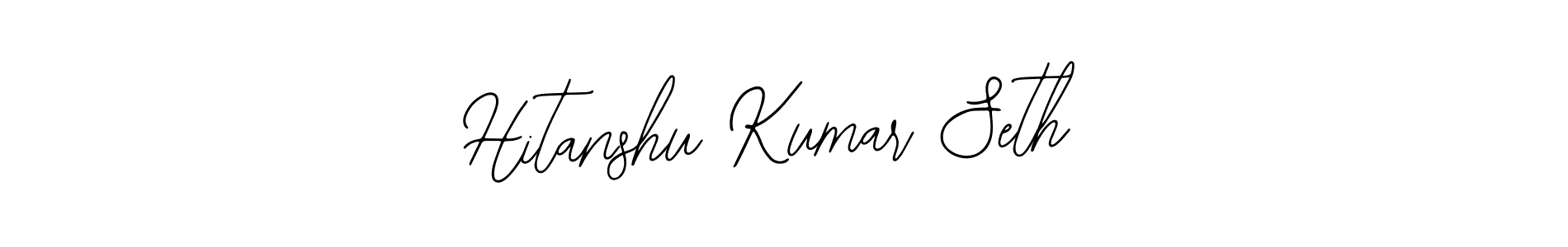 The best way (Bearetta-2O07w) to make a short signature is to pick only two or three words in your name. The name Hitanshu Kumar Seth include a total of six letters. For converting this name. Hitanshu Kumar Seth signature style 12 images and pictures png