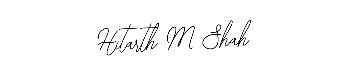 How to make Hitarth M Shah signature? Bearetta-2O07w is a professional autograph style. Create handwritten signature for Hitarth M Shah name. Hitarth M Shah signature style 12 images and pictures png