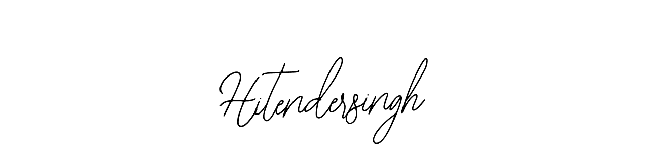 The best way (Bearetta-2O07w) to make a short signature is to pick only two or three words in your name. The name Hitendersingh include a total of six letters. For converting this name. Hitendersingh signature style 12 images and pictures png