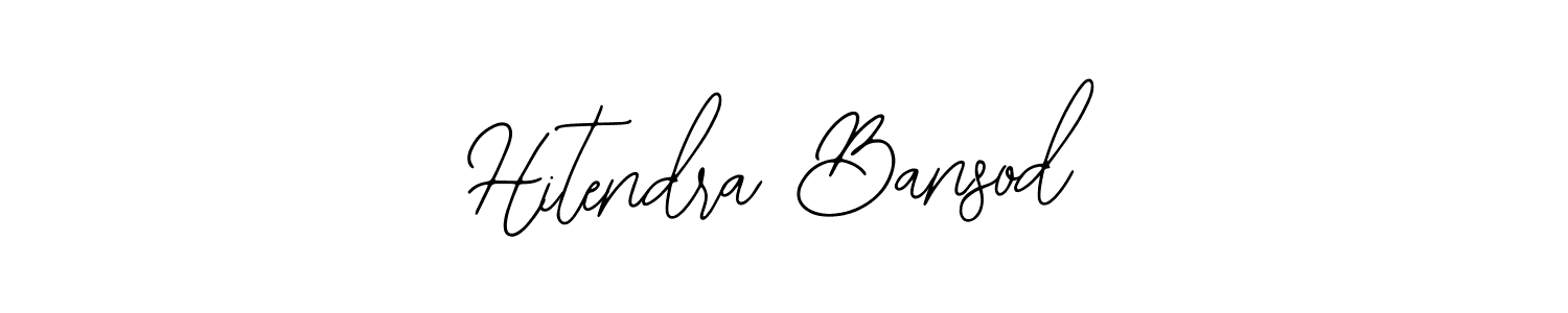 if you are searching for the best signature style for your name Hitendra Bansod. so please give up your signature search. here we have designed multiple signature styles  using Bearetta-2O07w. Hitendra Bansod signature style 12 images and pictures png