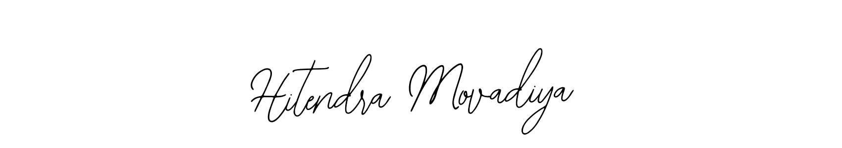 Use a signature maker to create a handwritten signature online. With this signature software, you can design (Bearetta-2O07w) your own signature for name Hitendra Movadiya. Hitendra Movadiya signature style 12 images and pictures png