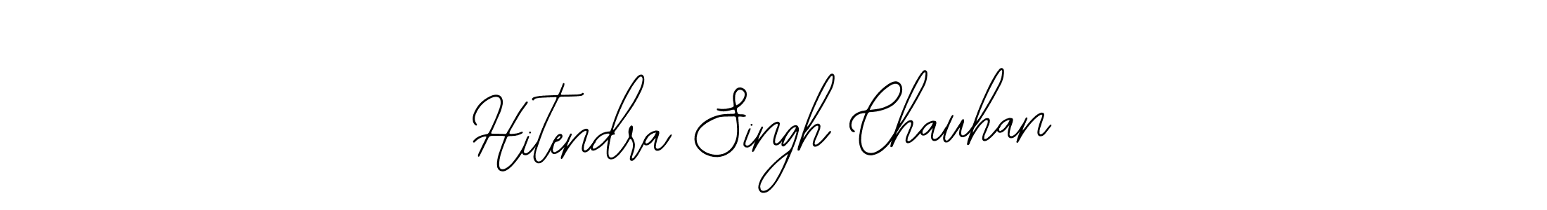 You should practise on your own different ways (Bearetta-2O07w) to write your name (Hitendra Singh Chauhan) in signature. don't let someone else do it for you. Hitendra Singh Chauhan signature style 12 images and pictures png