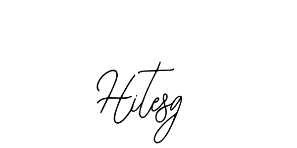 How to make Hitesg name signature. Use Bearetta-2O07w style for creating short signs online. This is the latest handwritten sign. Hitesg signature style 12 images and pictures png