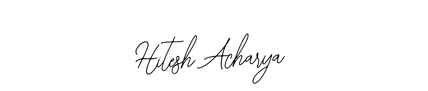 Hitesh Acharya stylish signature style. Best Handwritten Sign (Bearetta-2O07w) for my name. Handwritten Signature Collection Ideas for my name Hitesh Acharya. Hitesh Acharya signature style 12 images and pictures png