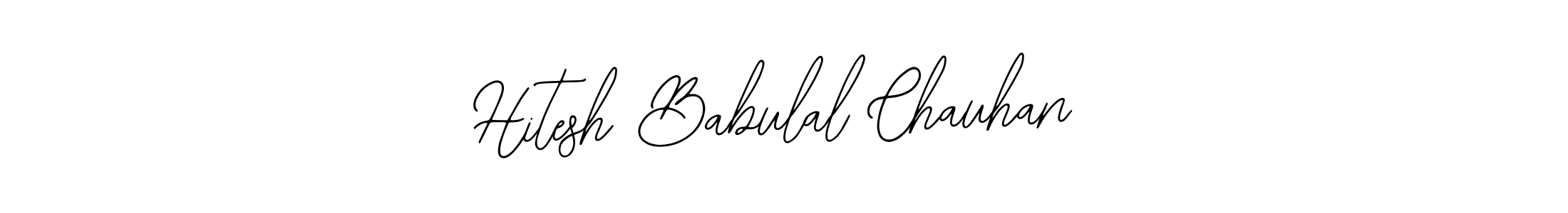 if you are searching for the best signature style for your name Hitesh Babulal Chauhan. so please give up your signature search. here we have designed multiple signature styles  using Bearetta-2O07w. Hitesh Babulal Chauhan signature style 12 images and pictures png