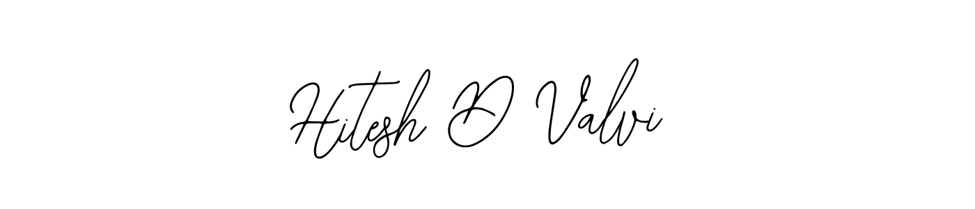 Make a beautiful signature design for name Hitesh D Valvi. Use this online signature maker to create a handwritten signature for free. Hitesh D Valvi signature style 12 images and pictures png