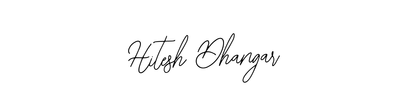 Design your own signature with our free online signature maker. With this signature software, you can create a handwritten (Bearetta-2O07w) signature for name Hitesh Dhangar. Hitesh Dhangar signature style 12 images and pictures png