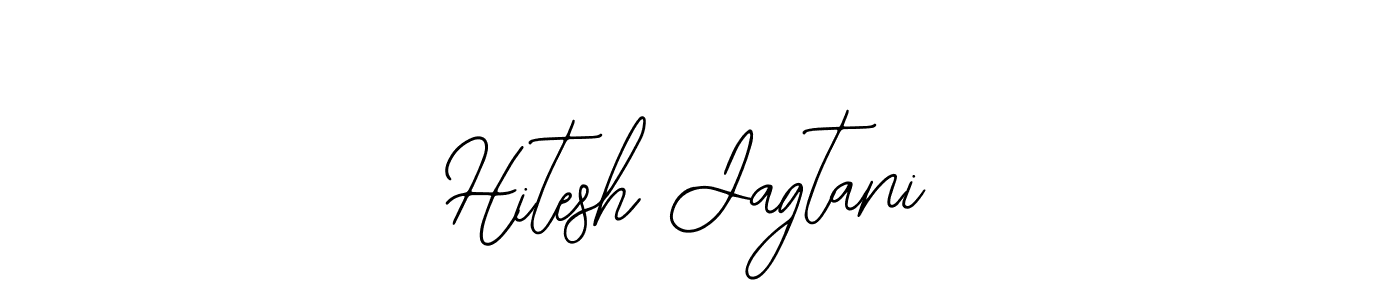 How to make Hitesh Jagtani name signature. Use Bearetta-2O07w style for creating short signs online. This is the latest handwritten sign. Hitesh Jagtani signature style 12 images and pictures png