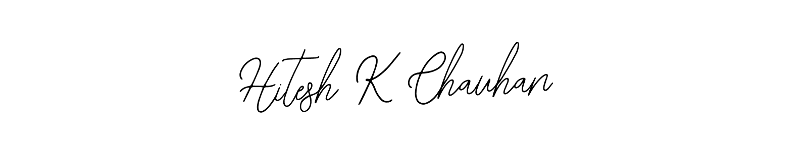 Also You can easily find your signature by using the search form. We will create Hitesh K Chauhan name handwritten signature images for you free of cost using Bearetta-2O07w sign style. Hitesh K Chauhan signature style 12 images and pictures png