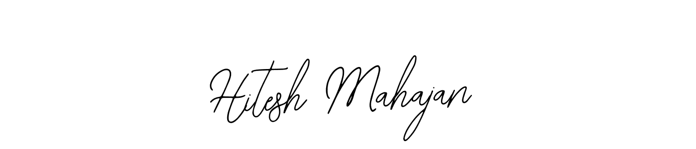 Use a signature maker to create a handwritten signature online. With this signature software, you can design (Bearetta-2O07w) your own signature for name Hitesh Mahajan. Hitesh Mahajan signature style 12 images and pictures png