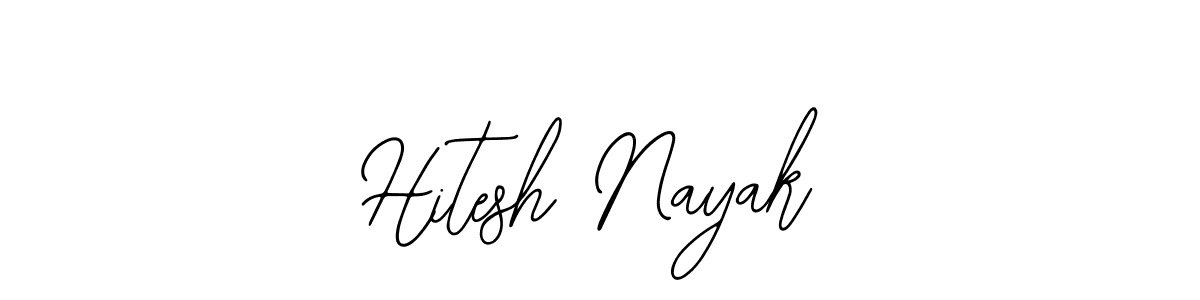 How to make Hitesh Nayak name signature. Use Bearetta-2O07w style for creating short signs online. This is the latest handwritten sign. Hitesh Nayak signature style 12 images and pictures png