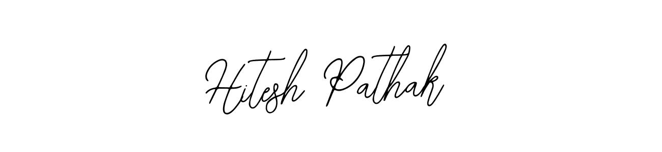 Hitesh Pathak stylish signature style. Best Handwritten Sign (Bearetta-2O07w) for my name. Handwritten Signature Collection Ideas for my name Hitesh Pathak. Hitesh Pathak signature style 12 images and pictures png