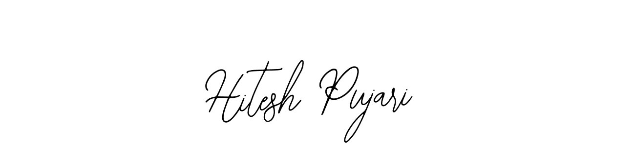 The best way (Bearetta-2O07w) to make a short signature is to pick only two or three words in your name. The name Hitesh Pujari include a total of six letters. For converting this name. Hitesh Pujari signature style 12 images and pictures png