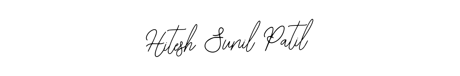 This is the best signature style for the Hitesh Sunil Patil name. Also you like these signature font (Bearetta-2O07w). Mix name signature. Hitesh Sunil Patil signature style 12 images and pictures png