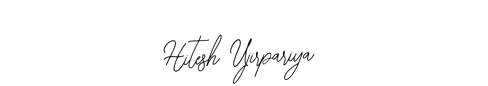 Design your own signature with our free online signature maker. With this signature software, you can create a handwritten (Bearetta-2O07w) signature for name Hitesh Ujirpariya. Hitesh Ujirpariya signature style 12 images and pictures png
