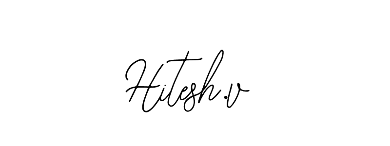 Best and Professional Signature Style for Hitesh.v. Bearetta-2O07w Best Signature Style Collection. Hitesh.v signature style 12 images and pictures png