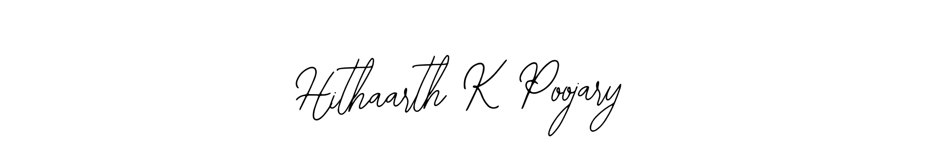 It looks lik you need a new signature style for name Hithaarth K Poojary. Design unique handwritten (Bearetta-2O07w) signature with our free signature maker in just a few clicks. Hithaarth K Poojary signature style 12 images and pictures png