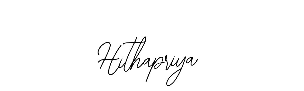 Use a signature maker to create a handwritten signature online. With this signature software, you can design (Bearetta-2O07w) your own signature for name Hithapriya. Hithapriya signature style 12 images and pictures png