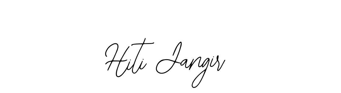 Use a signature maker to create a handwritten signature online. With this signature software, you can design (Bearetta-2O07w) your own signature for name Hiti Jangir. Hiti Jangir signature style 12 images and pictures png