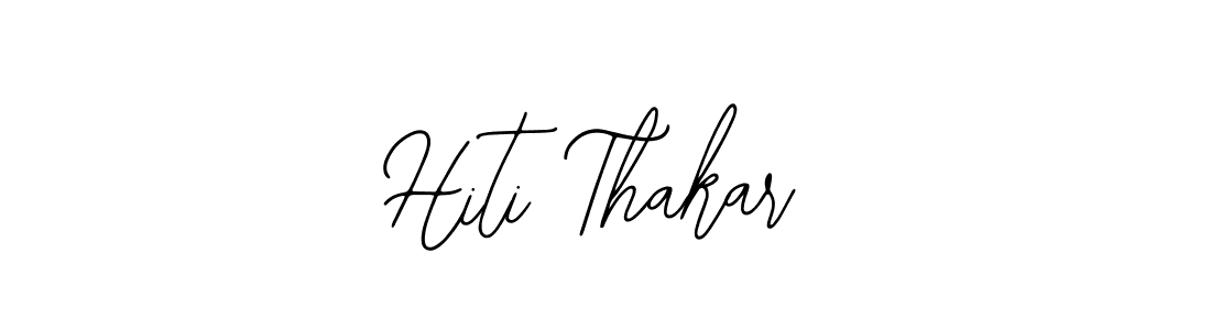 Hiti Thakar stylish signature style. Best Handwritten Sign (Bearetta-2O07w) for my name. Handwritten Signature Collection Ideas for my name Hiti Thakar. Hiti Thakar signature style 12 images and pictures png