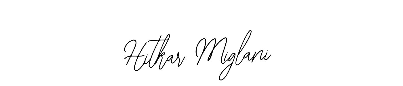 It looks lik you need a new signature style for name Hitkar Miglani. Design unique handwritten (Bearetta-2O07w) signature with our free signature maker in just a few clicks. Hitkar Miglani signature style 12 images and pictures png