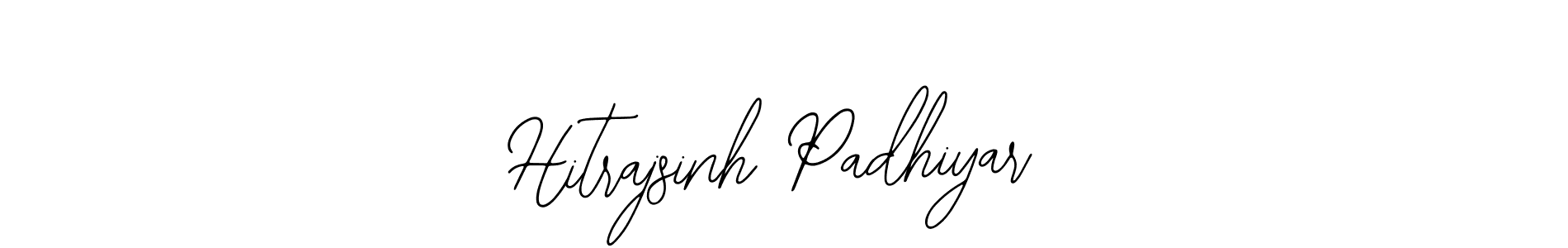 This is the best signature style for the Hitrajsinh Padhiyar name. Also you like these signature font (Bearetta-2O07w). Mix name signature. Hitrajsinh Padhiyar signature style 12 images and pictures png