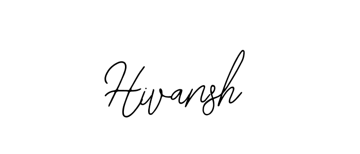 Create a beautiful signature design for name Hivansh. With this signature (Bearetta-2O07w) fonts, you can make a handwritten signature for free. Hivansh signature style 12 images and pictures png