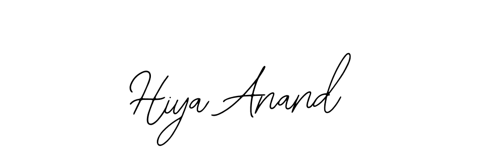 You should practise on your own different ways (Bearetta-2O07w) to write your name (Hiya Anand) in signature. don't let someone else do it for you. Hiya Anand signature style 12 images and pictures png