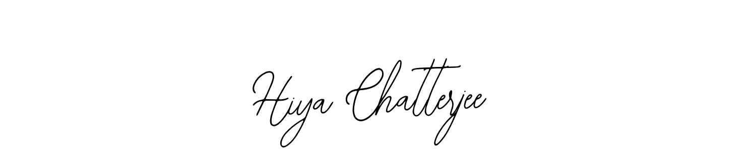 Design your own signature with our free online signature maker. With this signature software, you can create a handwritten (Bearetta-2O07w) signature for name Hiya Chatterjee. Hiya Chatterjee signature style 12 images and pictures png