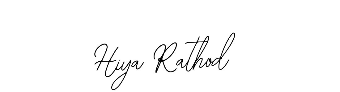 Use a signature maker to create a handwritten signature online. With this signature software, you can design (Bearetta-2O07w) your own signature for name Hiya Rathod. Hiya Rathod signature style 12 images and pictures png