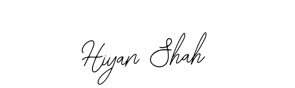 Design your own signature with our free online signature maker. With this signature software, you can create a handwritten (Bearetta-2O07w) signature for name Hiyan Shah. Hiyan Shah signature style 12 images and pictures png