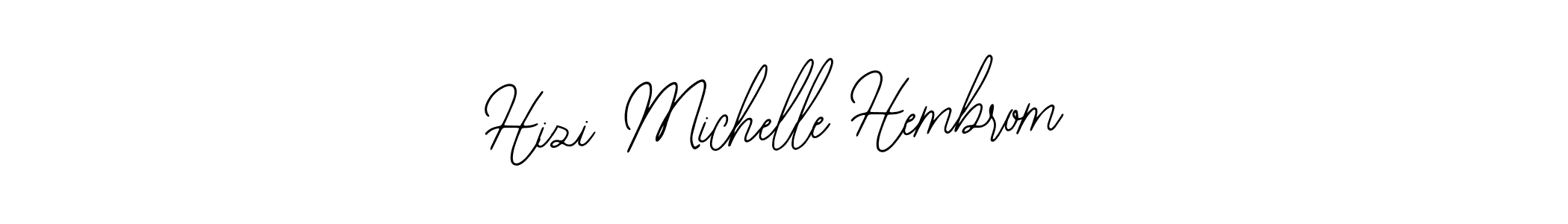Create a beautiful signature design for name Hizi Michelle Hembrom. With this signature (Bearetta-2O07w) fonts, you can make a handwritten signature for free. Hizi Michelle Hembrom signature style 12 images and pictures png